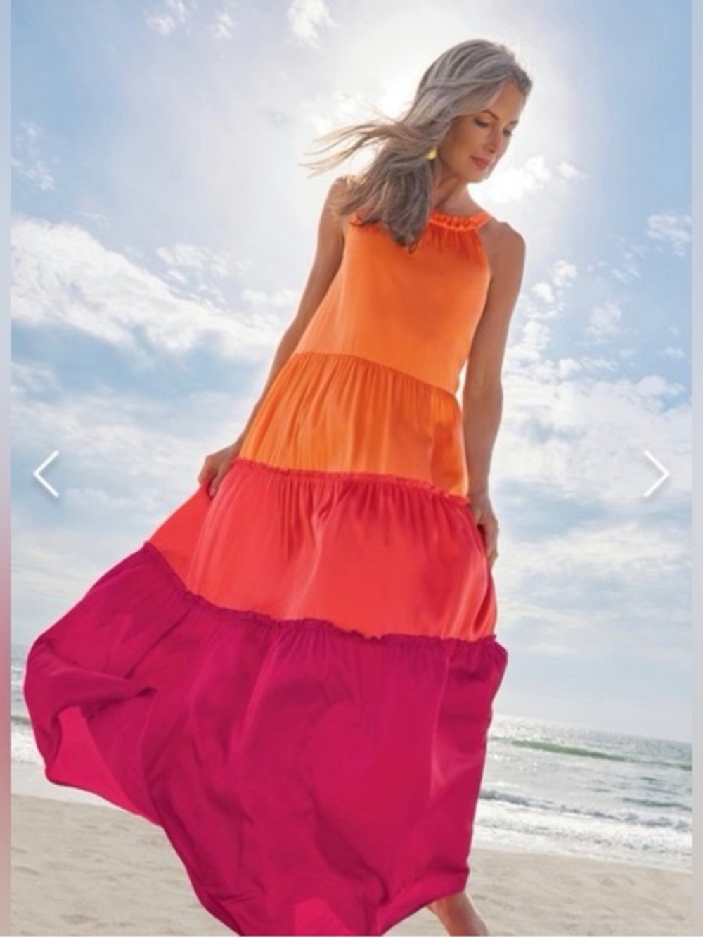 Soft Surroundings CeCe maxi dress is made of 100% silk